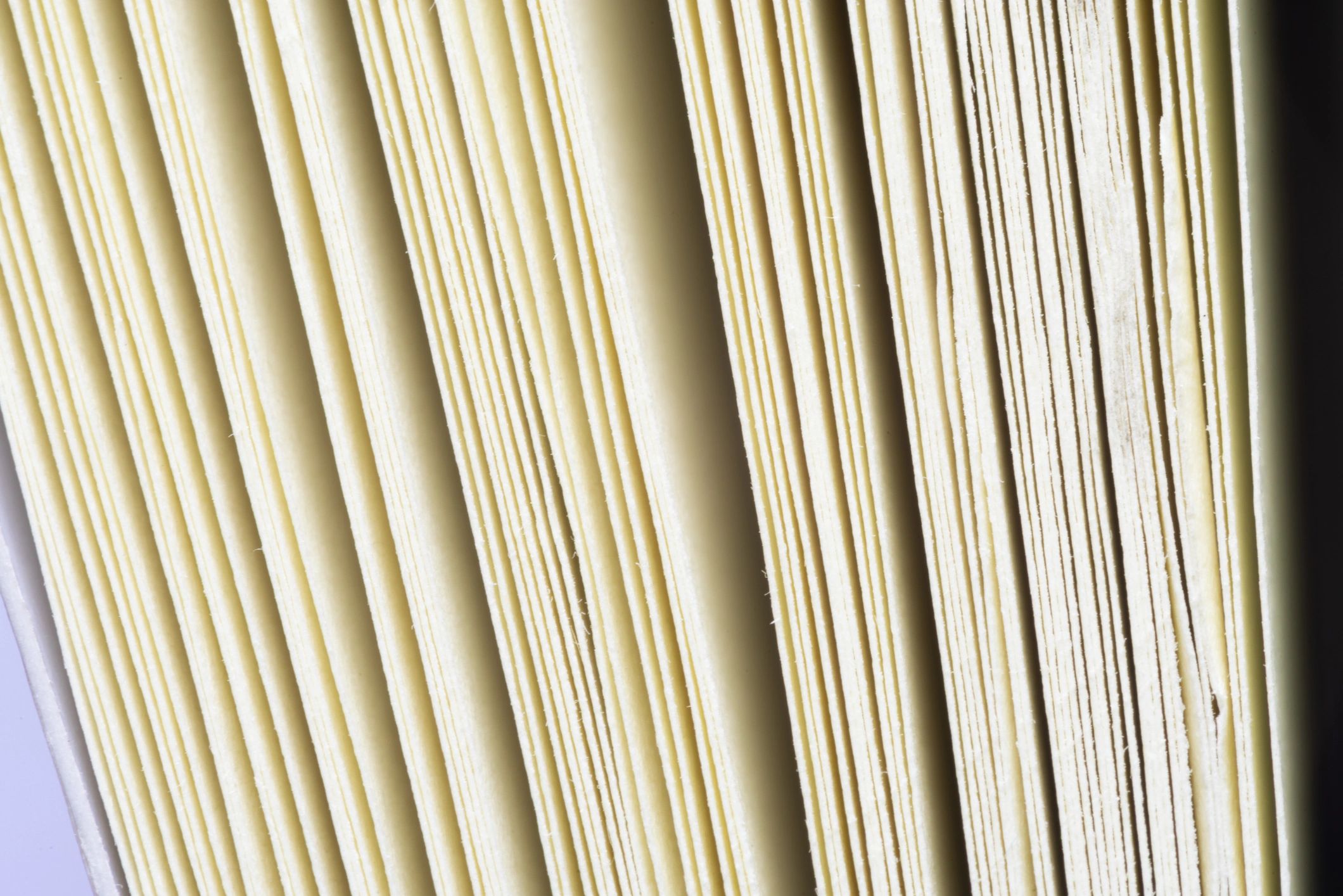 Close-up of open journal pages for digital magazine archive